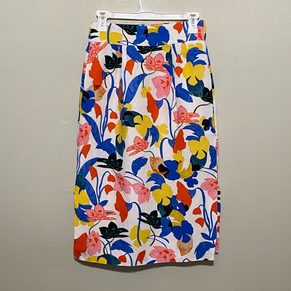 J crew floral skirt